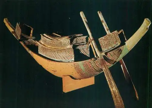 Model boat of Tutankhamun From Thebes Tomb of Tutankhamun in the Valley of the Kings
