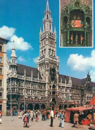 Germany Munchen Rathaus mit Glockenspiel