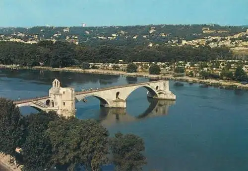France Avignon Le Pont St Benezet et le Rhone