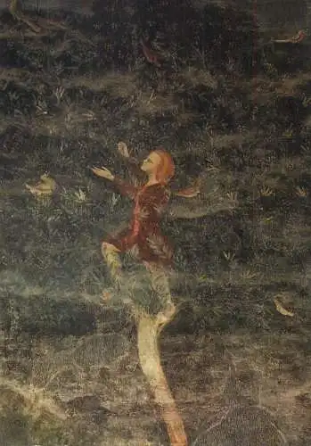 France Avignon Palais des Papes Chambre du Cerf: le Chameur d'oiseaux