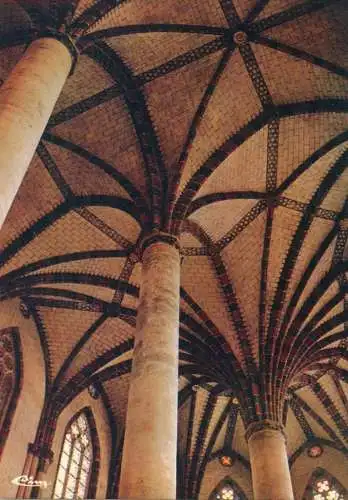 France Toulouse Les JJacobins Les voutes de la nef et "le Palmier"