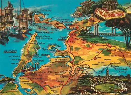 France Cote de Saintonge map