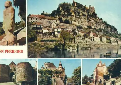 France En Peigord multi view medieval architecture