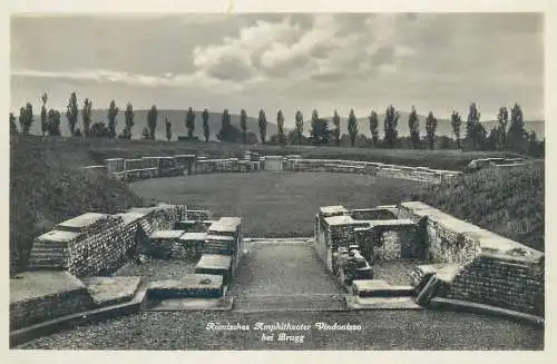 Postcard Switzerland Zurich Pro Vindonissa in Brugg roman amphitheatre Vindonissa
