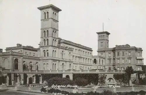 Postcard UK England Osborne house panorama