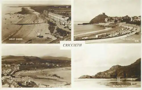 Postcard United Kingdom Wales Criccieth multi view