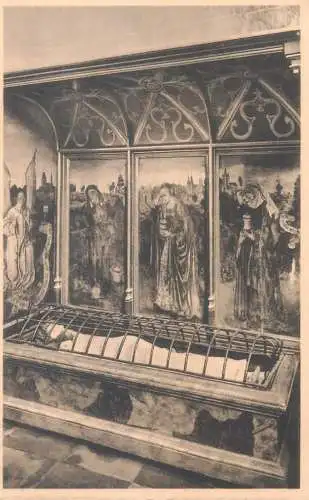 Postcard Belgium Bruxelles lZoutleeuw Het Hellig Graf Leau le saint sepulcre