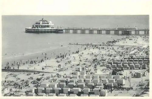 Postcard Belgium Blankenberge the pier