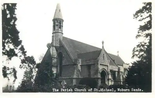 Postcard United Kingdom England Woburn sands the paris church of St. Michael