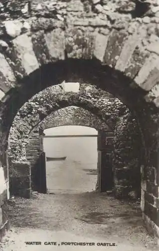 Postcard United Kingdom England Portchester castle water gate