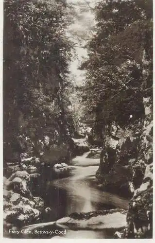 Postcard United Kingdom Wales > Caernarvonshire Betws-y-Coed Fairy Glen
