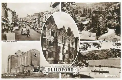 Postcard United Kingdom England Guildford multi view