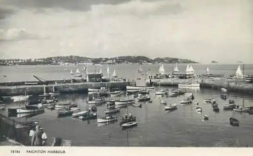 Postcard United Kingdom England Devon > Paignton harbour 1954