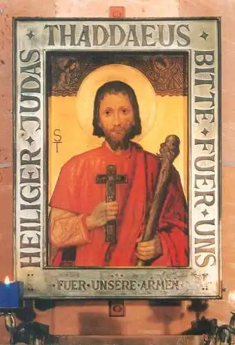 Postcard Germany St. Bonifatius Wiesbaden icon
