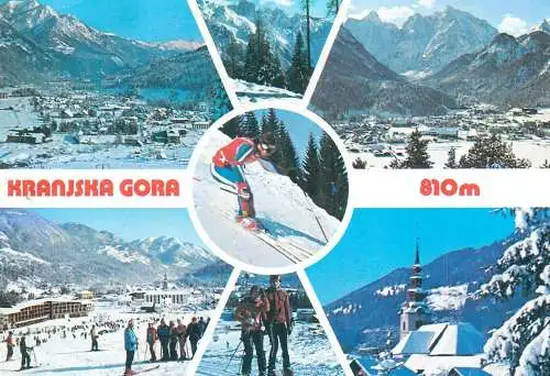 Slovenia Kranjska Gora ski types and scenes multi view