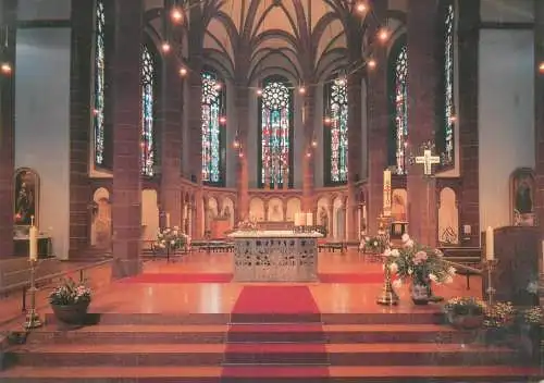 Germany Wiesbaden Stadtpfarrkirche St Bonfatius  Altarraum
