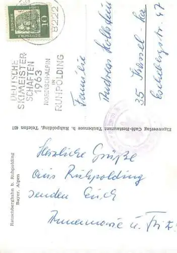 Germany Rauschbergbahn bei Ruhpolding Bayer Alpen