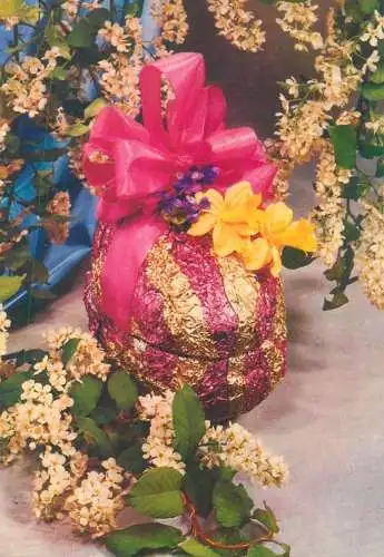 Postcard greetings card Easter Happy Easter Holidays eggs Hungary