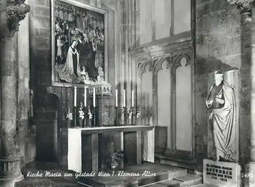 Postcard Austria Wien kirche Maria am Gestade klemens altar