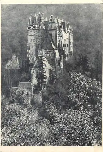 Postcard Russia mountain peak Bamok castle