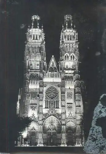 Postcard France Indre et Loire Tours cathedrale Saint-Gatien