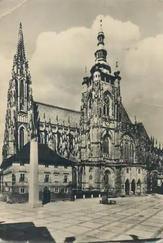 Postcard Czech Republic Prague 1957