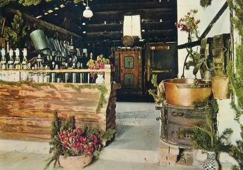 Austria Oberhofalm bei Filzmoos  Innenansicht der Almhutte