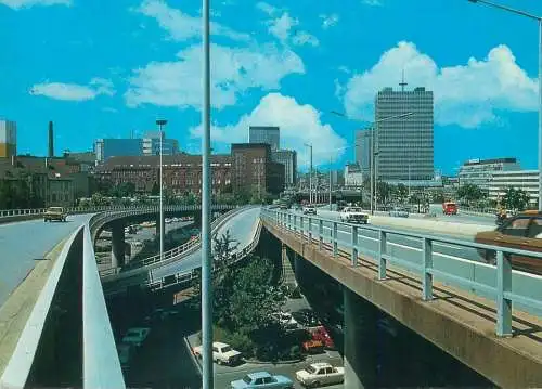 Germany Essen Stadtautobahn am Hauptbahnhof