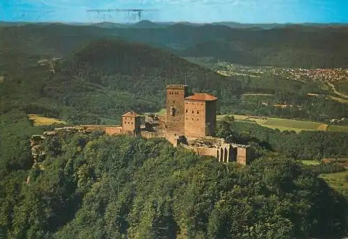 Germany Luftkurort Annweiler am Trifels Burg Trifels general view