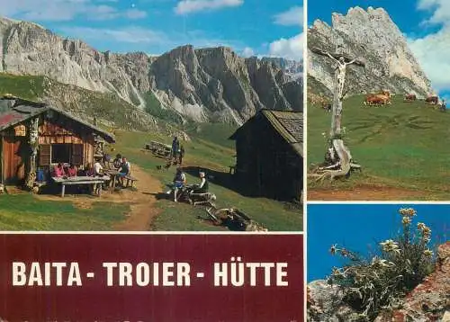 Italy Dolomiti Seceda Baita Troier Hutte picturesque mountain aspects