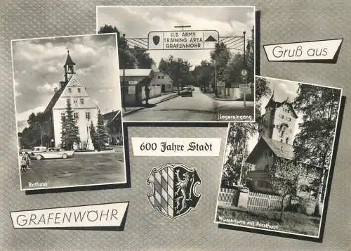 Postcard Germany Grafenwohr multi view