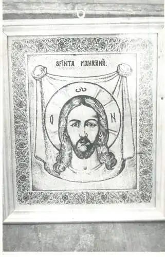 Postcard Romania religious item St Michael and Gabriel