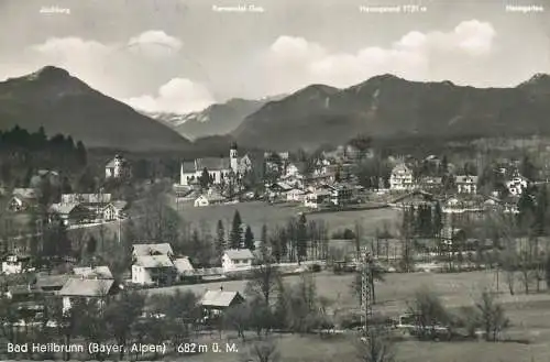 Postcard Germany Bad Heilbrunn Bayer Alpen