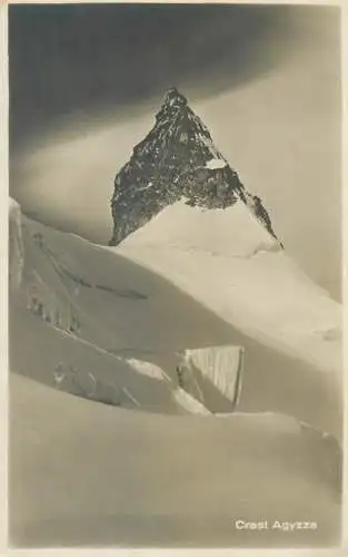 Postcard Switzerland Crast Agyzza mountain scene