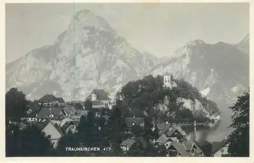 Postcard Austria Traunkirchen mountain village