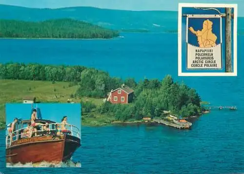 Finland Arctic Circle multi view map area
