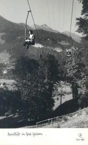 Postcard Austria teleferique Bad Goisenn