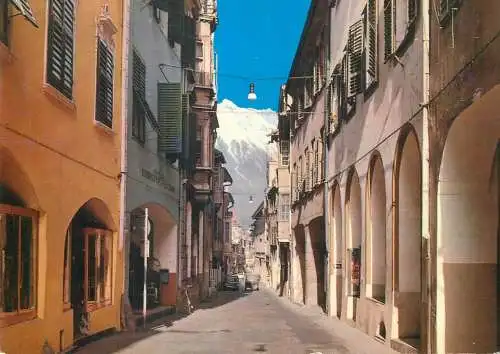 Italy Merano narrow street arcades architecture