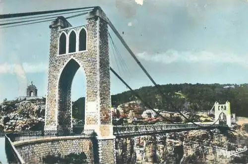 Postcard Algeria > Cities > Constantine pont suspendu de Sidi-M-Cid
