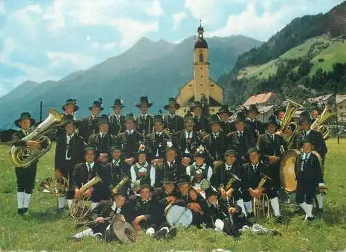 Ethnic types and scenes Austria Musikapelle Neustift Stubai Tirol folk traditional costumes