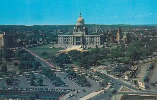 Postcard USA Rhode Island > Providence state house 1963