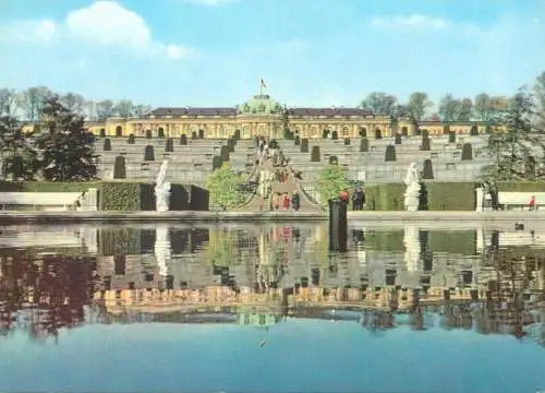Germany Potsdam Sanssouci Castle pond