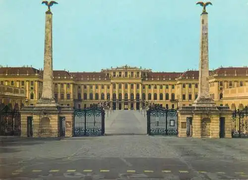 Austria Wien  Schloss Schonbrunn courtyard gate entrance