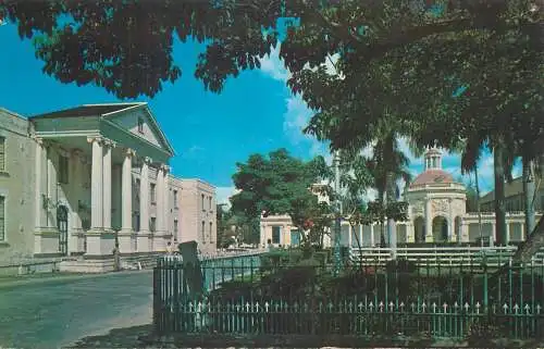 Postcard America Jamaica Spanish town the king's square