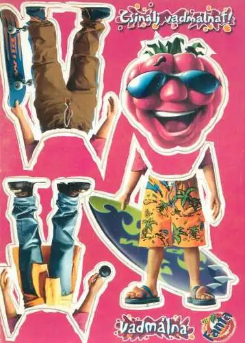 Fanta wild raspberry juice advertising illustration