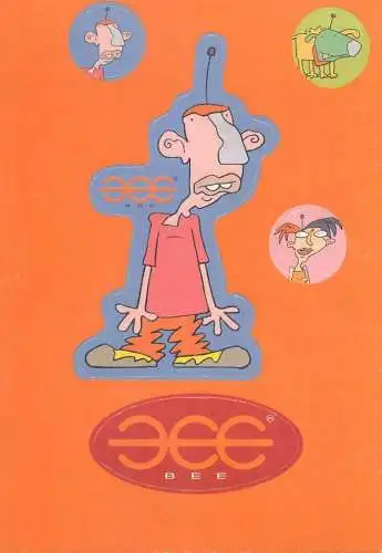 Boomerang card caricature funny illustration