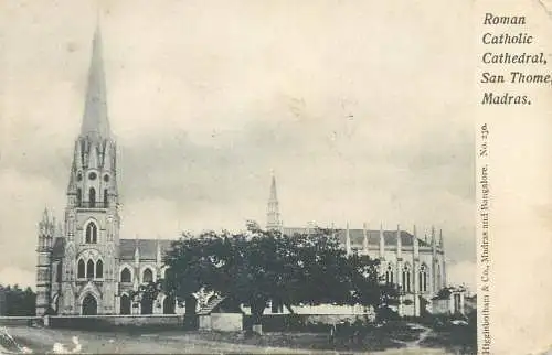 India Madras Roman Catholic Cathedral San Thome 1909