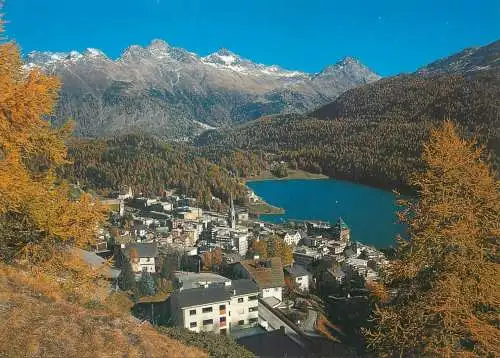 Switzerland St Moritz Piz Languard general view