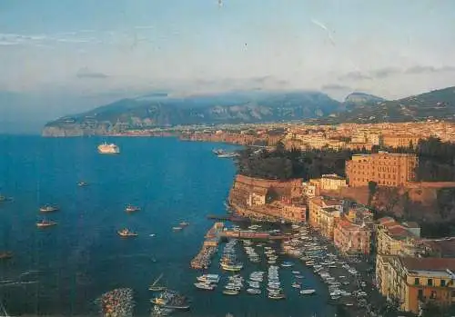 Italy Napoli area Sorrento coastal scenery panorama