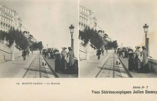 Vue stereographique MONACO Monte Carlo la Montee